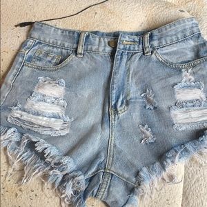 Light washes shorts